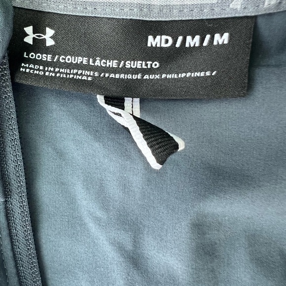 Under Armour Mens Squad Sl Coach's 1/4 Zip Pullover Gray. With Embroidered Logo - Picture 6 of 9